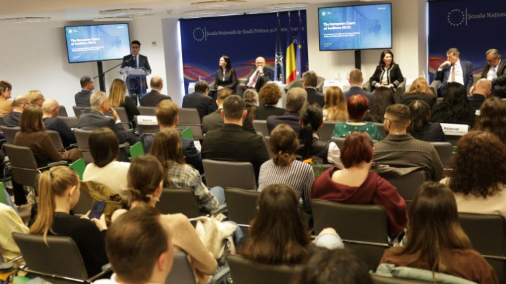 Studenii SNSPA in dialog cu presedintele Curtiei de Conturi Europene Exista foarte multe