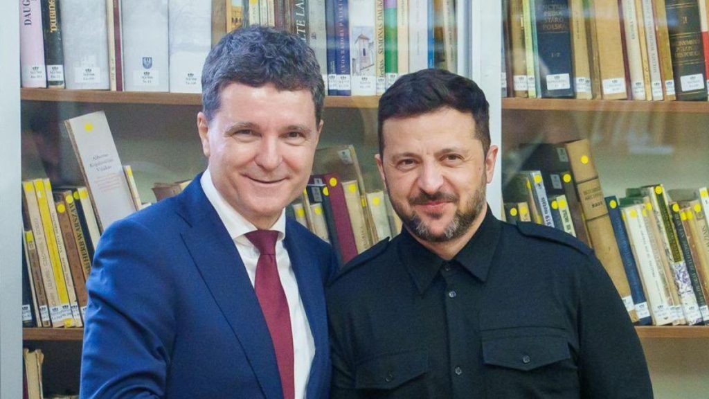 Volodimir Zelenski va vizita Romania Nicusor Dan il va intampina la Palatul Cotroceni