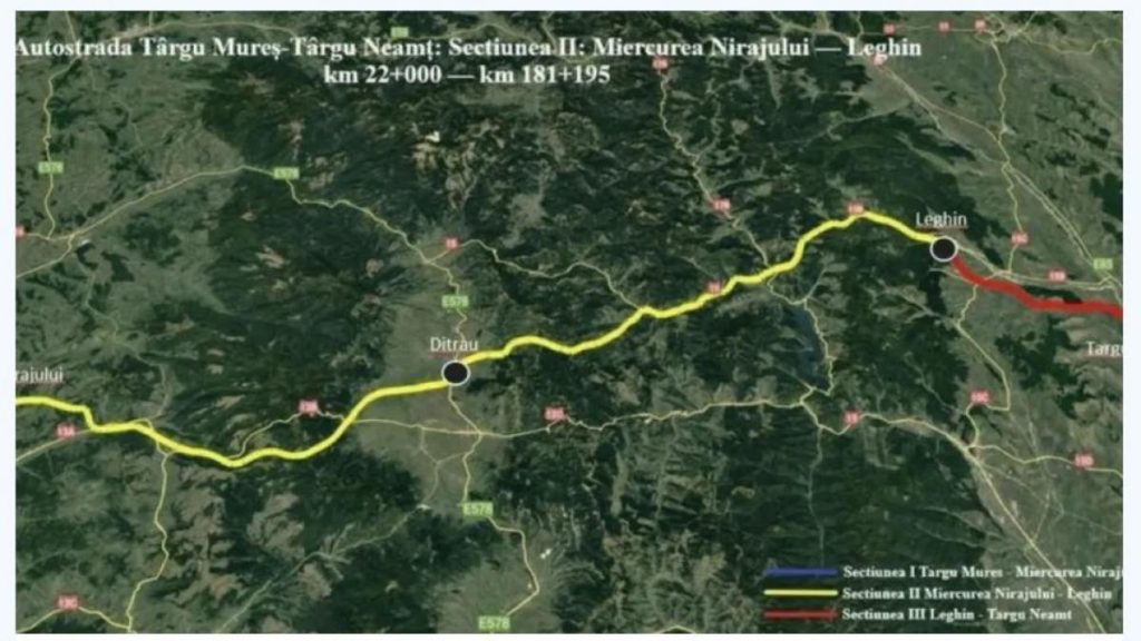 Autostrada A8 progreseaza CNAIR a demarat licitatia pentru lotul Miercurea Nirajului Sarateni Care