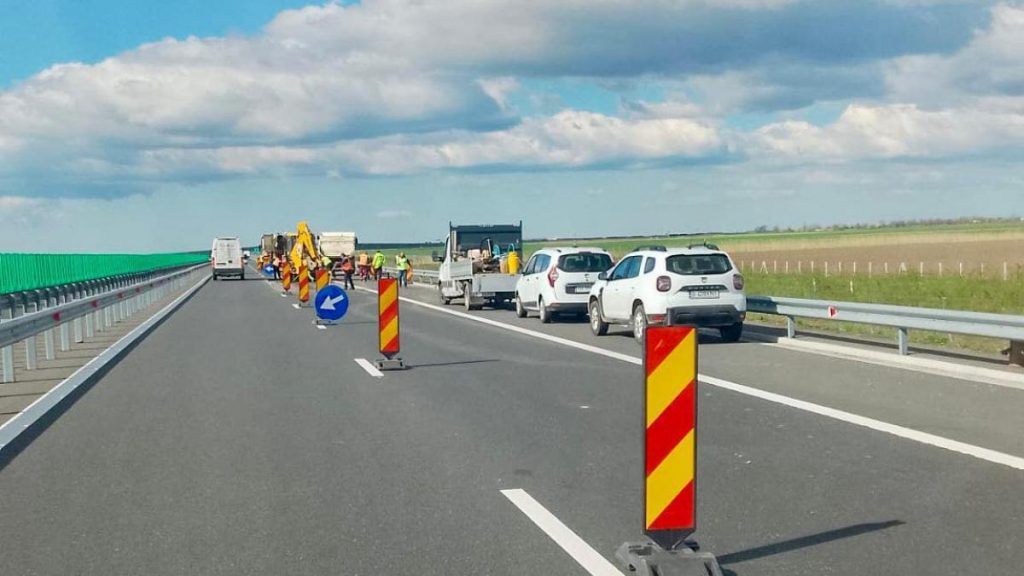 CNAIR a notificat soferii ca urmeaza lucrari pe Autostrada A7 iar circulatia va fi