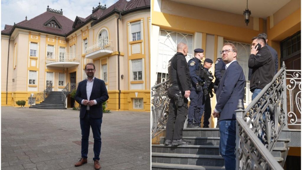 Dominic Fritz a pătruns împreună cu jandarmii într-o vilă din Timișoara ocupată ilegal de clanul Momiță. Vila… Dominic Fritz a patruns impreuna cu jandarmii intr o vila din Timis oara ocupata ilegal de clanul Momita Vila
