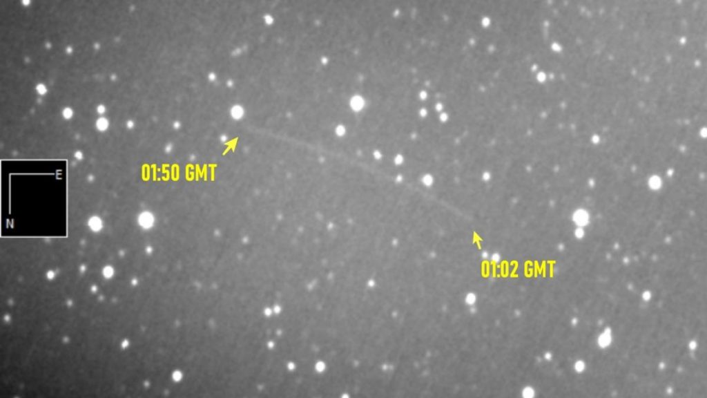 Imagini cu naveta Orion pe drumul spre Luna capturate de Observatorul Astronomic din Bucuresti