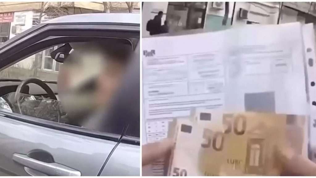 Momentul in care o soferita incearca sa mituieasca un poliist in Capitala Scenele au fost