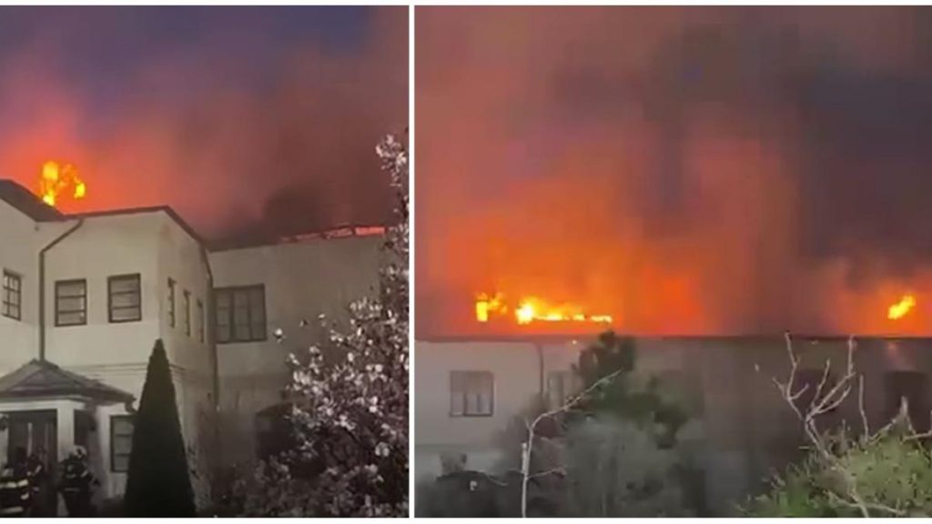 Incendiu la Mănăstirea Bistrița din Vâlcea. În interior se află butelii de GPL, existând pericol de explozie. incendiu la manastirea bistrita din valcea in interior se afla butelii de gpl existand pericol de explozie