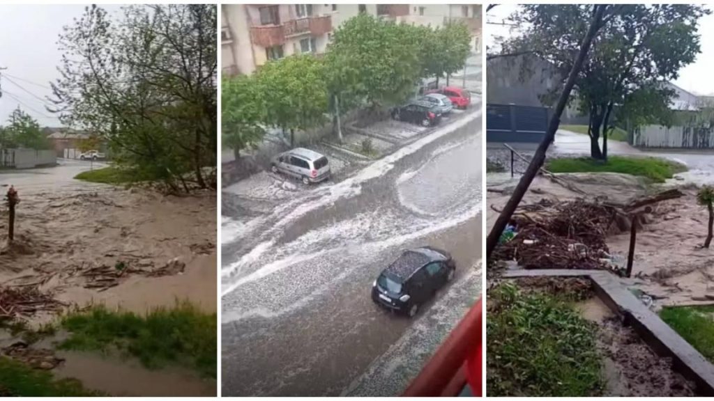 Imagini cu inundațiile cauzate de furtunile însoțite de grindină în anumite județe. În Buzău a… Imagini cu inundatiile cauzate de furtunile insotite de grindina in anumite judete in Buzau a
