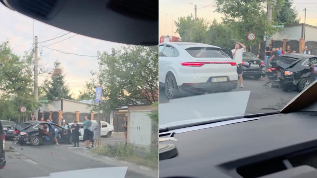 Accident serios în cartierul Colentina din București: Un șofer de 17 ani, în stare de ebrietate și fără permis, a avariat cinci mașini într-o intersecție. Accident serios in cartierul Colentina din Bucuresti Un sofer de 17 ani in stare de ebrietate si fara permis a avariat cinci masini intr o intersectie