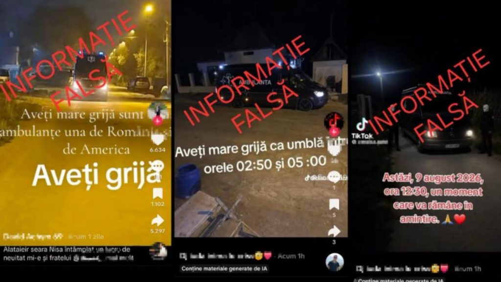 CNA anunta ca TikTok a sters toate videoclipurile cu ambulanta neagra subiectul nu mai