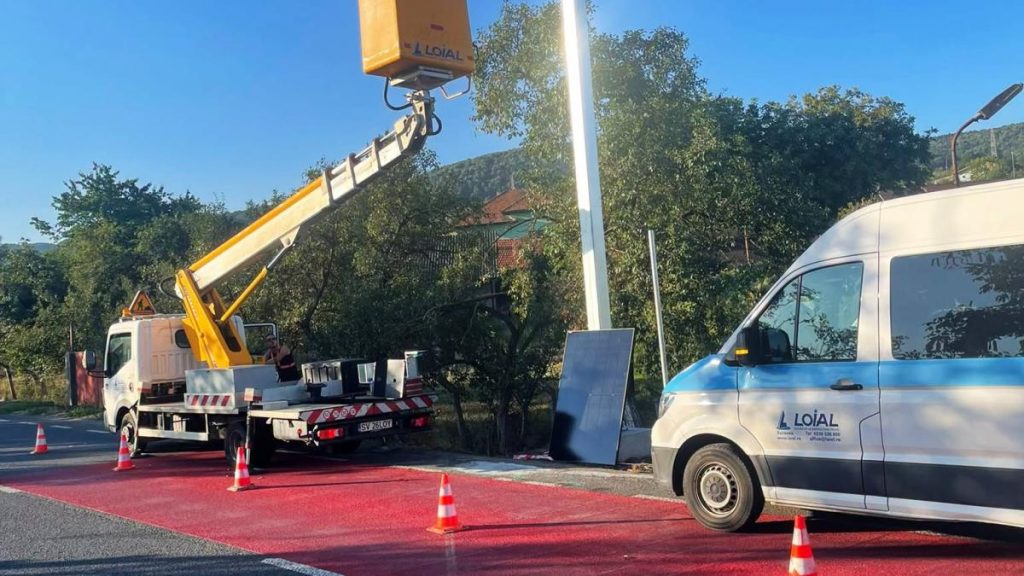 CNAIR a amenajat inca 10 zone cu covor rutier rosu si afisaj electronic al vitezei utilizand fonduri din PNRR Unde au fost amplasate sistemele