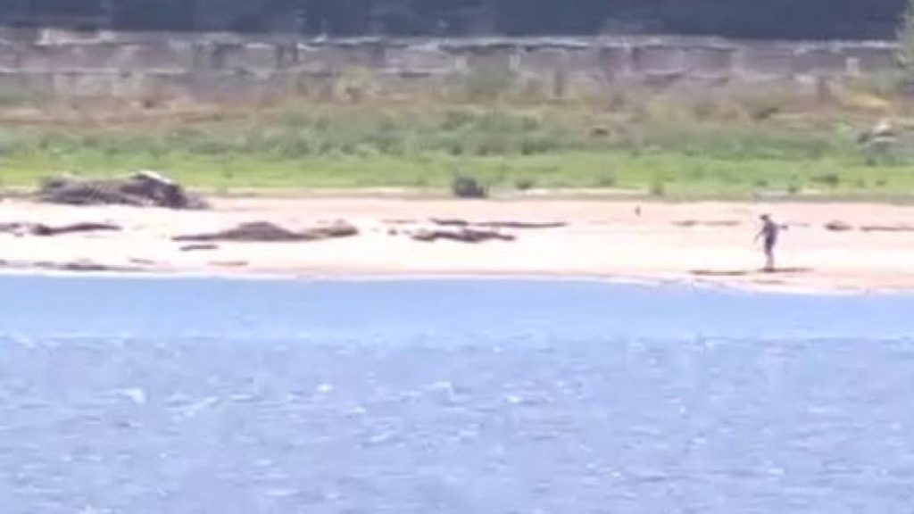 imagini dramatice dupa retragerea dunarii plaje au aparut la giurgiu iar canalul sfantu gheorghe a