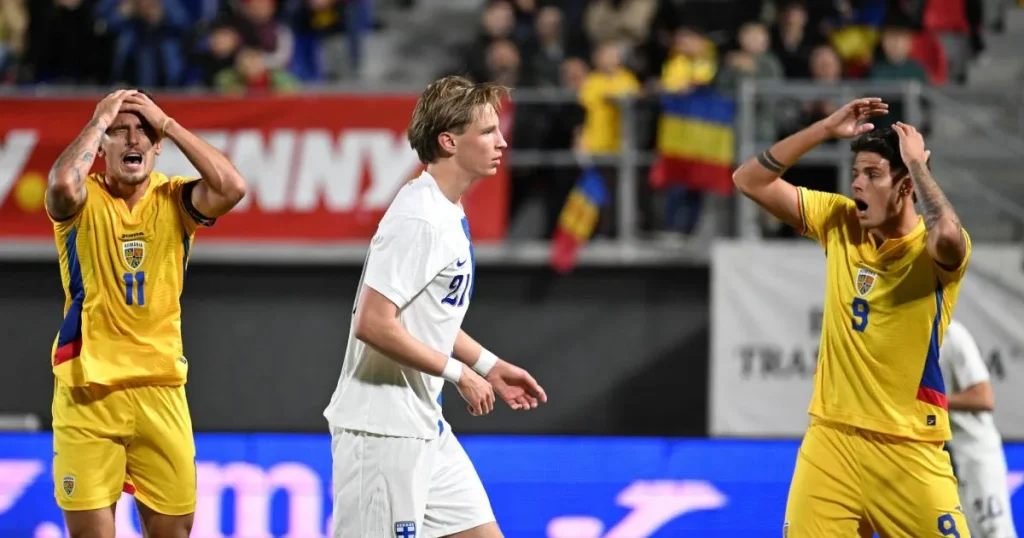 România U21 a ratat calificarea la EURO 2027 după 0-2 cu Finlanda România U21 a ratat calificarea la EURO 2027 după 0-2 cu Finlanda